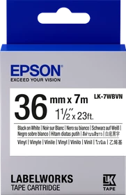 Epson LK-7WBVN Beschriftungsband, 36mm, schwarz/weiß