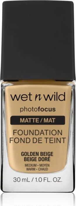wet n wild Photo Focus Matte Foundation golden beige, 30ml