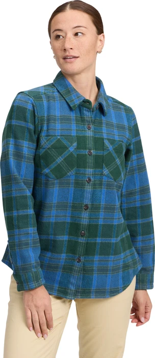 Black Diamond Project Heavy Flannel Hemd langarm deeps woods/midnight blue (Damen)