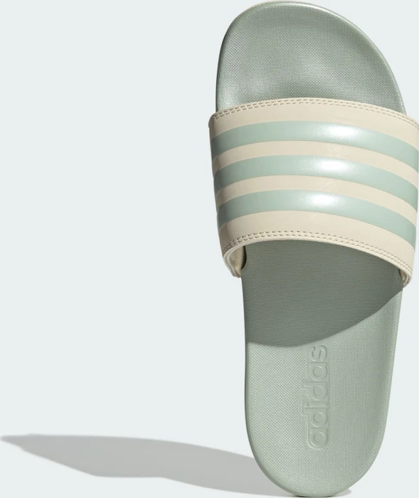 adidas Comfort Adilette wonder white/linen green met (Damen)