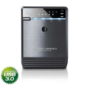 Fantec QB-35US3R, schwarz, USB-B 3.0/eSATA