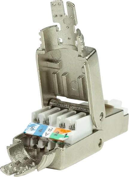LogiLink RJ-45 Cat8.1 Modularstecker, feldkonfektionierbar, Metall