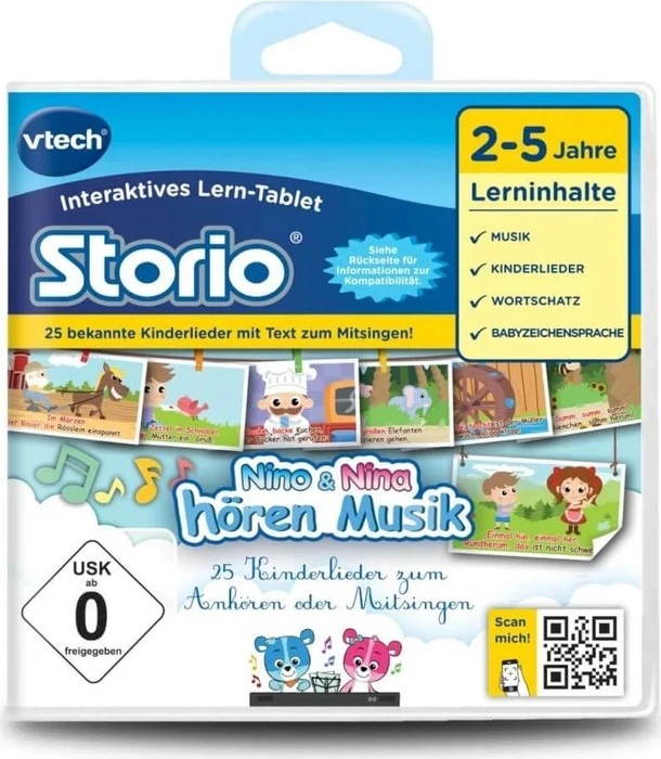 VTech Storio 2 Spiel Nino & Nina hören Musik