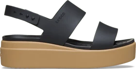 Crocs Brooklyn Low Wedge black/cashew (Damen)