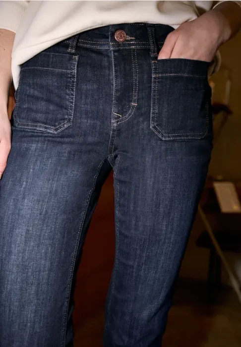 Street One Studio Straight Leg Jeans dark blue washed (Damen)