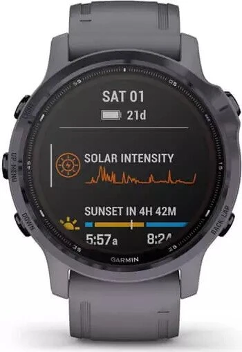 Garmin Fenix 6S Pro Solar amethyst steel/shale grey