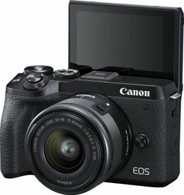 Canon EOS M6 Mark II mit Objektiv EF-M 15-45mm 3.5-6.3 IS STM