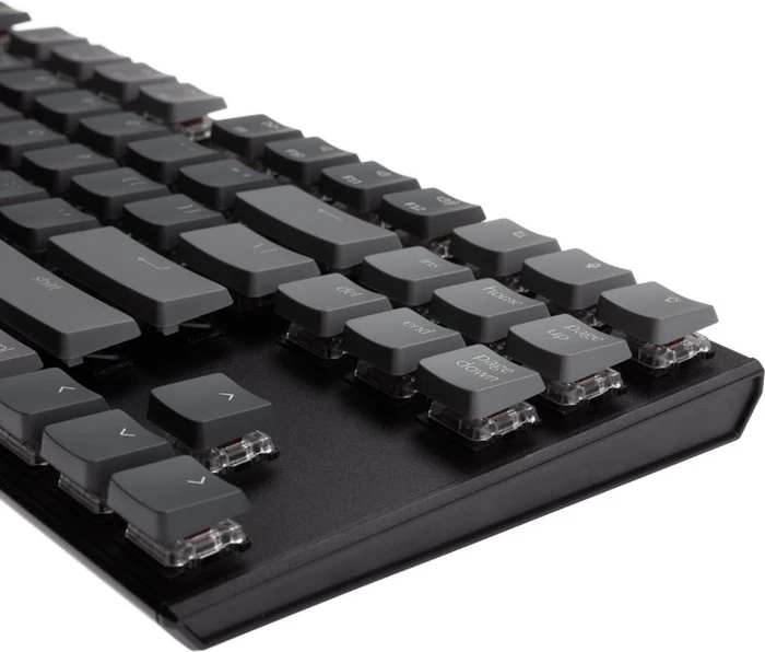 Keychron K1 V4, 80% TKL, LEDs RGB, schwarz, Gateron LOW PROFILE BROWN, USB/Bluetooth, US