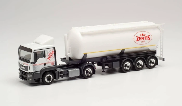 Herpa MAN TGS L Silo-Sattelzug Zentis