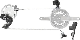 SRAM Red eTap AXS mit mechanischen Felgenbremsen Komplettgruppe 2x12