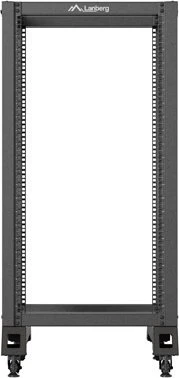 Lanberg Open Rack Series 19" Open Frame Rack 22HE, 4-Pfosten, Flat Pack, tiefenverstellbar, 430-590mm, V2, RAL 9004, 800mm tief