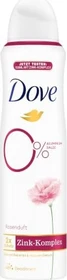 Dove Rosenduft 0% Aluminiumsalze mit Zink-Komplex Deodorant Spray, 150ml