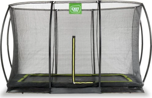 Exit Toys Silhouette mit Sicherheitsnetz 214x305cm Bodentrampolin schwarz