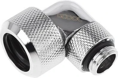 Alphacool Eiszapfen 90° Rohranschluss G1/4" auf 16mm, verchromt