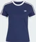 adidas 3-Streifen Slim T-Shirt kurzarm night indigo/white (Damen) Vorschaubild