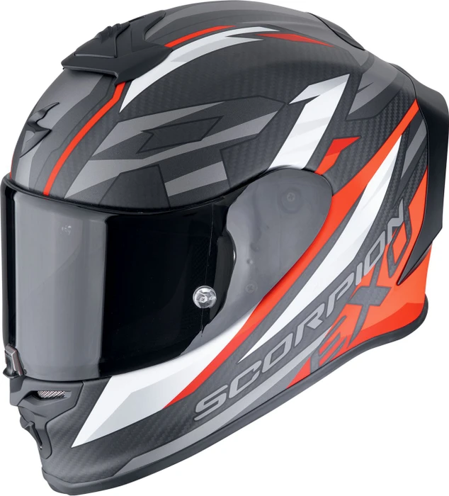 Scorpion EXO-R1 Evo Carbon Air Runner matt schwarz/weiß/grau/rot