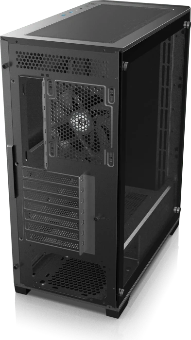 Raijintek Arcadia IV Black, Glasfenster