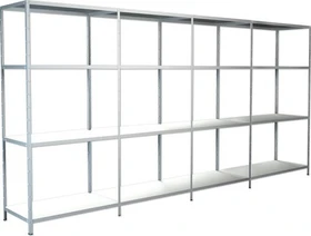 Schulte Lagertechnik PowerMAX Schwerlastregal 400x180x50cm weiß