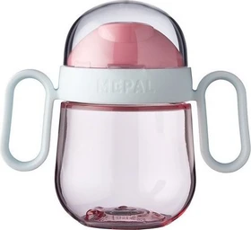 Mepal Mio Antitropf Trinklernbecher, 6+M, 200ml, deep pink