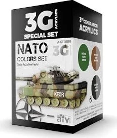 AK-Interactive 3rd Gen Acrylic Colors NATO Colors Set Farbset, 3-tlg.