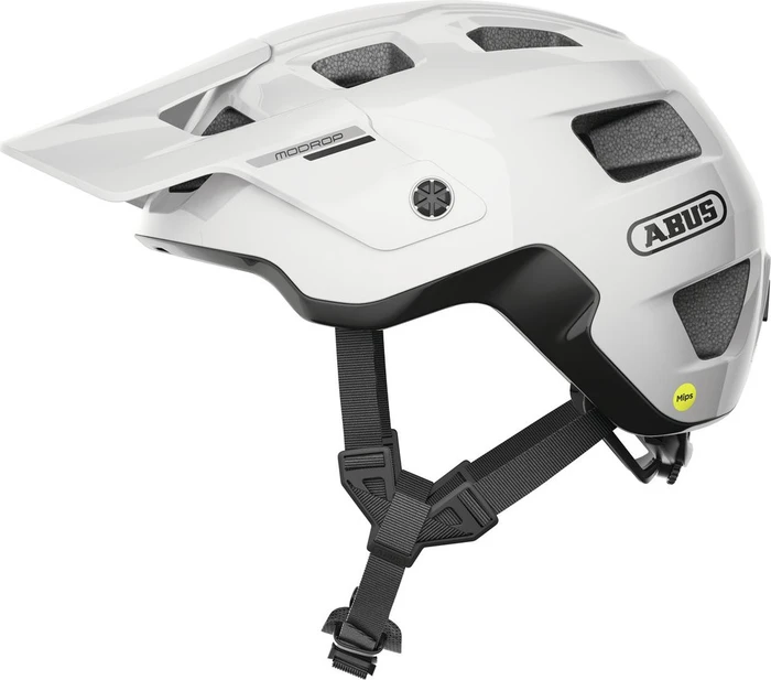 ABUS MoDrop MIPS Helm shiny white