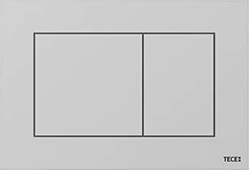 TECE TECEnow WC-Betätigungsplatte für Zweimengentechnik 220x150x5mm chrom matt