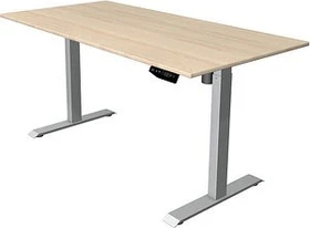 Kerkmann Move 1 elektrisch höhenverstellbarer Sitz-Steh-Schreibtisch 160x80cm Ahorn/silber