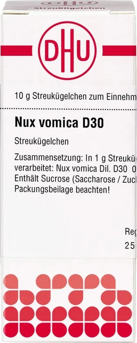 DHU Nux vomica Globuli D30, 10g