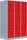 Lüllmann ClassiX XL Fächerschrank, 12 Fächer, grau/rot, Spind (523434)