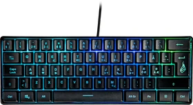 Verbatim SureFire KingPin X1 60% Gaming Keyboard, LEDs RGB, schwarz, USB, ND (48702)