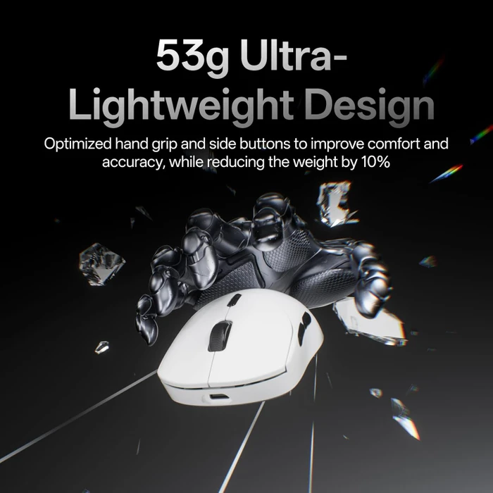 Rapoo VT2 Gen-2 8K Wireless Gaming Mouse weiß, USB