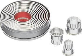 Städter Ringe Kreise Gewellt Ausstecher-Set, 14-tlg.