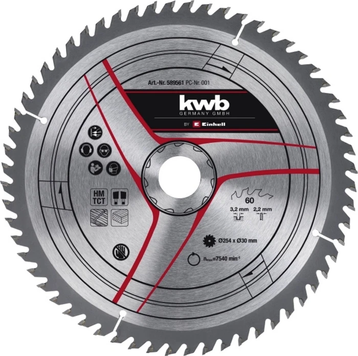 Einhell HM Kreissägeblatt 60Z, 254x2.2x30mm, 1 Stück