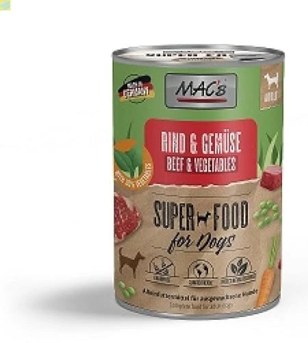 MAC's Dog Rentier Gemüse und Pasta, 2.40kg (6x 400g)