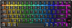 Cherry Xtrfy K33 Compact Wireless, schwarz, LEDs RGB, USB/Bluetooth, US (G8D-24030PAAUS-2)