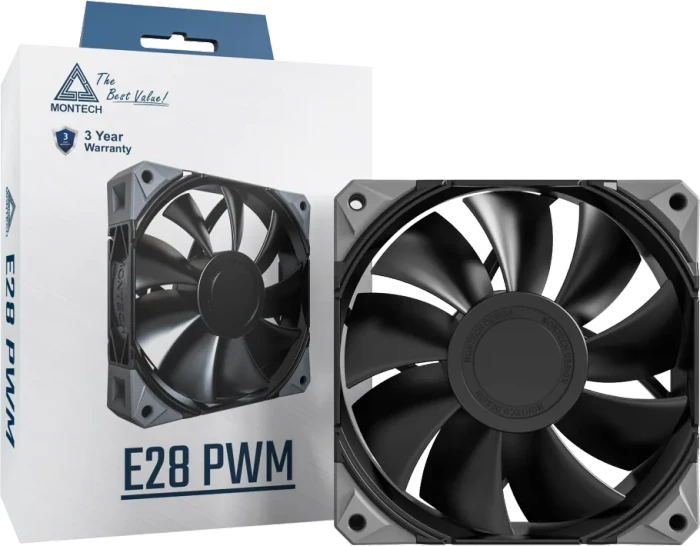 Montech E28 PWM, schwarz, 120mm