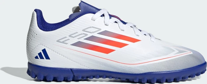 adidas F50 Club TF cloud white/solar red/lucid blue (Junior)