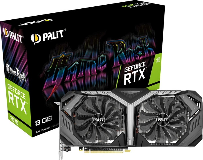 Palit GeForce RTX 2070 GameRock, 8GB GDDR6, HDMI, USB-C, 3x DP