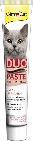 Gimborn GimCat Duo-Paste Malz-Hühnchen, Anti-Hairball Malzpaste, 50g