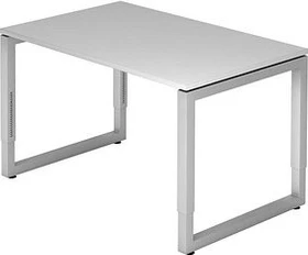 Hammerbacher Ergonomic Plus R-Serie RS12/5/S Schreibtisch 120x80cm grau/silber