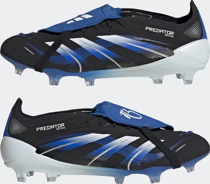 adidas Predator Elite JB Fold-Over Tongue FG core black/cloud white/glow blue