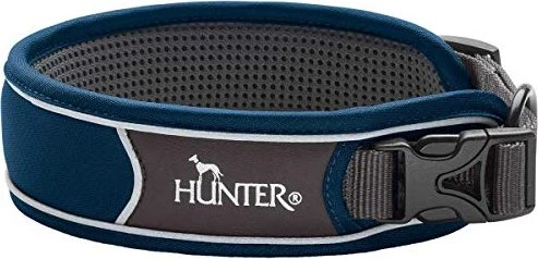 Hunter Divo Hundehalsung, Nylon, XL, dunkelblau