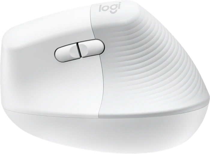 Logitech Lift Vertical Ergonomic Mouse, Off-White, Logi Bolt, USB/Bluetooth