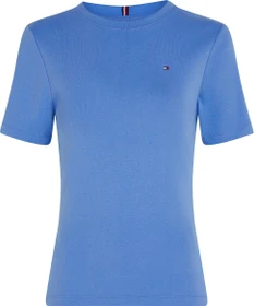 Tommy Hilfiger Roundneck Slim Fit T-Shirt kurzarm blue spell (Damen)