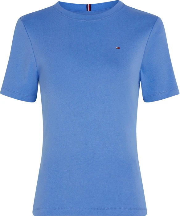 Tommy Hilfiger Roundneck Slim Fit T-Shirt kurzarm blue spell (Damen)