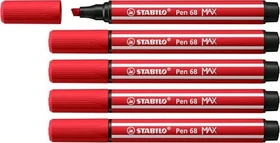 STABILO Pen 68 MAX karminrot, 5er-Pack