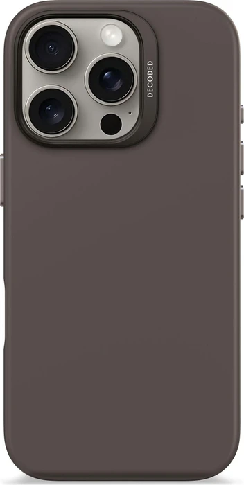 Decoded AntiMicrobial Silicone Back Cover für Apple iPhone 16 Pro Phantom Black