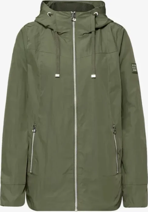 Street One Kapuze und Zipper Jacke dark vetiver green (Damen)