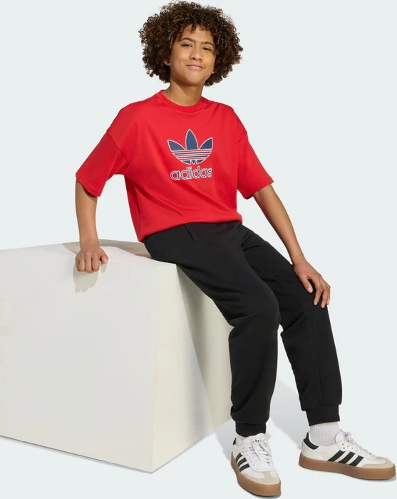 adidas Oversize Trefoil T-Shirt kurzarm better scarlet (Junior)
