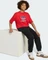 adidas Oversize Trefoil T-Shirt kurzarm better scarlet (Junior) Vorschaubild
